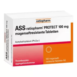 ASS-ratiopharm PROTECT 100 mg enterische tabletten, 100 stuks