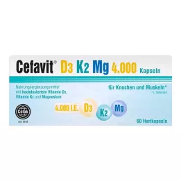 CEFAVIT D3 K2 Mg 4.000 I.U. harde capsules, 60 st