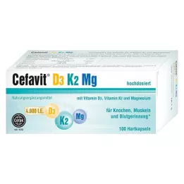 CEFAVIT D3 K2 Mg 4.000 I.U. harde capsules, 100 st