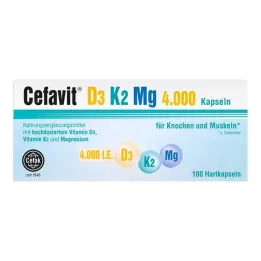 CEFAVIT D3 K2 Mg 4.000 I.U. harde capsules, 100 st