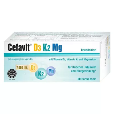 CEFAVIT D3 K2 Mg 7.000 I.U. harde capsules, 60 st