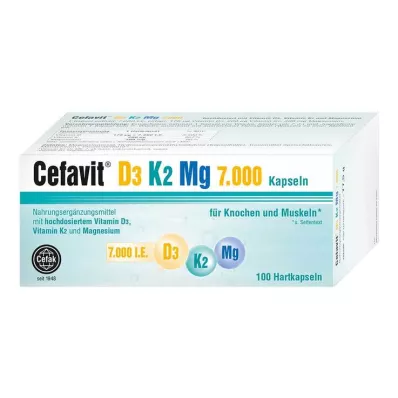 CEFAVIT D3 K2 Mg 7.000 I.U. harde capsules, 100 st CEFAVIT D3 K2 Mg 7.000 I.U. harde capsules, 100 st
