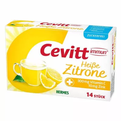 Cevitt immuun hot citroen suikervrij granulaat, 14 st