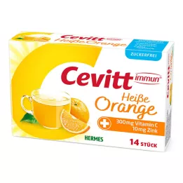 Cevitt immuun warme sinaasappel suikervrij granulaat, 14 st