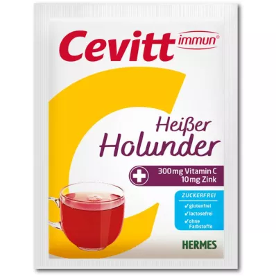 CEVITT immune hot elderberry suikervrij granulaat, 14 stuks