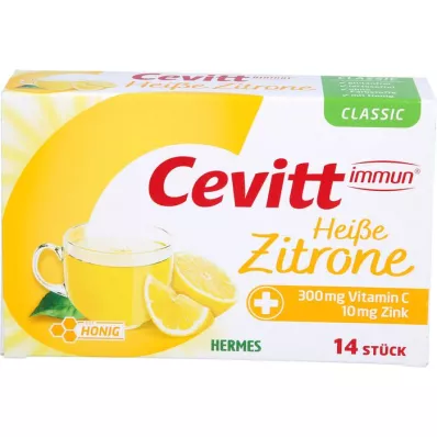 CEVITT immune hot lemon classic korrels, 14 stuks