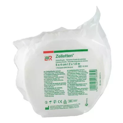 Cellulose-wattenstaafjes 4x5 cm kiemarme rol, 500 stuks