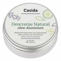 DEO CREME zonder aluminium naturel, 50 ml