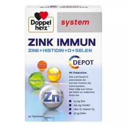 DOPPELHERZ Zink Immuunsysteem Tabletten, 30 Capsules