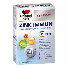 DOPPELHERZ Zink Immuunsysteem Depot tabletten, 100 stuks