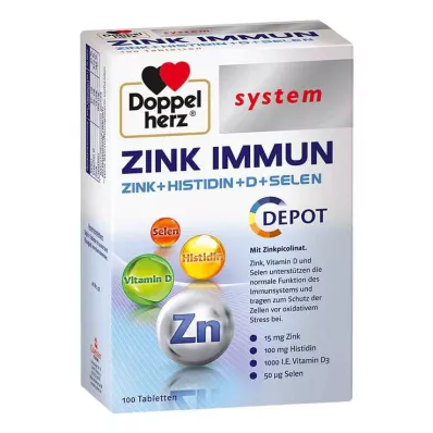 Doppelherz Zink Immun Depot-systeemtabletten, 100 stuks Doppelherz Zink Immun Depot-systeemtabletten, 100 stuks