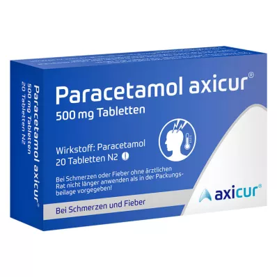 Paracetamol axicur® 500 mg tabletten, 20 stuks