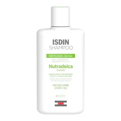 ISDIN Nutradeica Shampoo voor roos en vet haar, 200 ml
