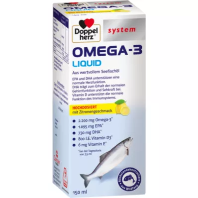 DOPPELHERZ Omega-3 Vloeibaar systeem, 150 ml