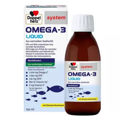 Doppelherz Omega-3 Vloeistofsysteem, 150 ml Doppelherz Omega-3 Vloeistofsysteem, 150 ml
