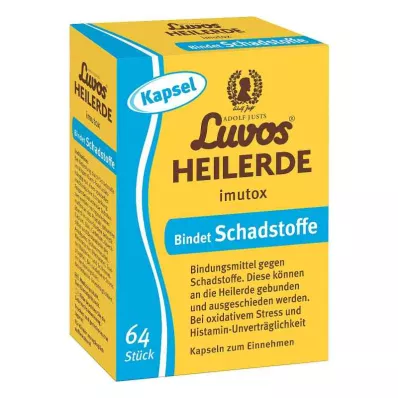 LUVOS Helende aarde imutox capsules, 64 stuks LUVOS Helende aarde imutox capsules, 64 stuks