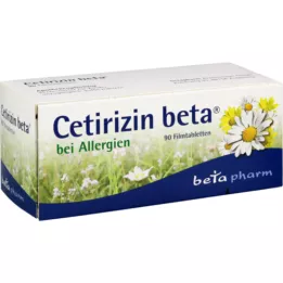 CETIRIZIN beta filmomhulde tabletten, 90 stuks