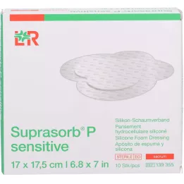 SUPRASORB P gevoelig PU-Schaumv.sacr.bor.17x17,5, 10 stuks