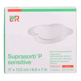 Suprasorb P sensitief PU-schuimcrème bor.17x17,5, 10 st