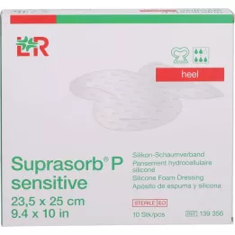 SUPRASORB P gevoelig PU-Schaumv.hiel bor.23,5x25, 10 stuks