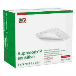SUPRASORB P gevoelig PU-Schuim v.non-bor.5x5cm, 10 stuks