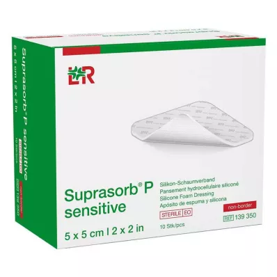 Suprasorb P sensitief PU-schuim non-boor 5x5cm, 10 st