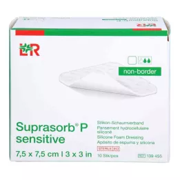 SUPRASORB P gevoelig PU-Schuim v.non-bor.7,5x7,5, 10 st