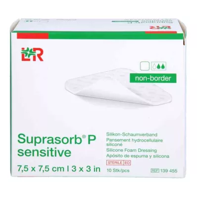 SUPRASORB P gevoelig PU-Schuim v.non-bor.7,5x7,5, 10 st