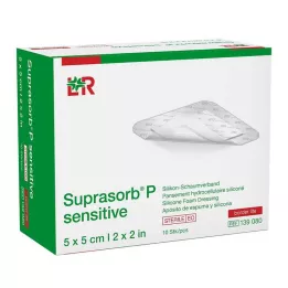 SUPRASORB P gevoelig PU-Foam v.bor.lite 5x5cm, 10 stuks