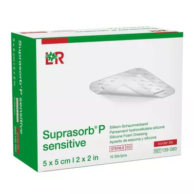 SUPRASORB P gevoelig PU-Foam v.bor.lite 5x5cm, 10 stuks