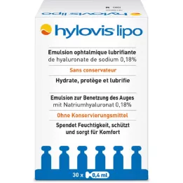 HYLOVIS lipo-oogdruppels pipetten voor eenmalig gebruik, 30X0,4 ml