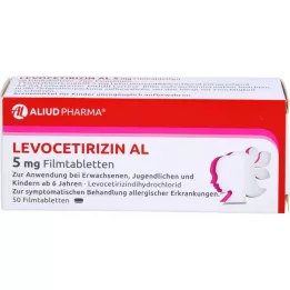 LEVOCETIRIZIN AL 5 mg filmomhulde tabletten, 50 st