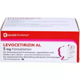 LEVOCETIRIZIN AL 5 mg filmomhulde tabletten, 100 stuks