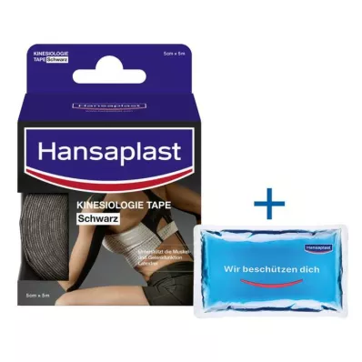 Hansaplast Sport Kinesiologie Tape 5 cm x 5 m zwart, 1 stuk