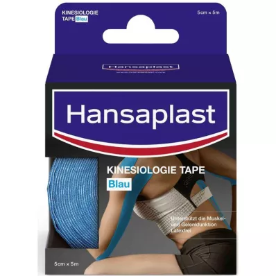 HANSAPLAST Sport Kinesiologie Tape 5 cmx5 m blauw, 1 st