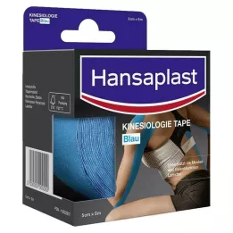 HANSAPLAST Sport Kinesiologie Tape 5 cmx5 m blauw, 1 st