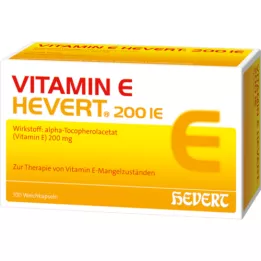 VITAMIN E HEVERT 200 I.E. zachte capsules, 100 st