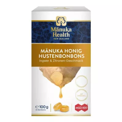 Manuka Health Mgo 400 + Gember-Citroenlollys, 100 g Manuka Health Mgo 400 + Gember-Citroenlollys, 100 g