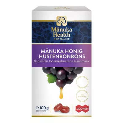 Manuka Health Mgo 400+ Zwarte bessenlollys, 100 g Manuka Health Mgo 400+ Zwarte bessenlollys, 100 g