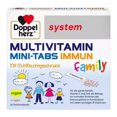 DOPPELHERZ Multivitamine Mini-Tabs familiesysteem, 20 stuks