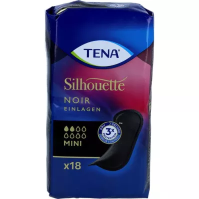 TENA SILHOUETTE Inzetstukken mini noir, 18 stuks