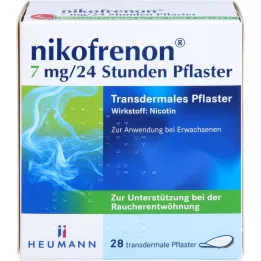NIKOFRENON 7 mg/24 uur transdermale pleister, 28 stuks