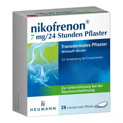 nikofrenon 7 mg/24 uur pleister, 28 stuks nikofrenon 7 mg/24 uur pleister, 28 stuks