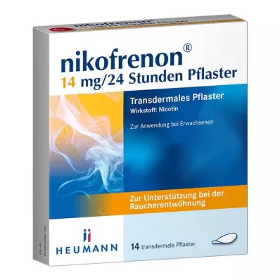 nikofrenon 14 mg/24 uur pleister, 14 stuks nikofrenon 14 mg/24 uur pleister, 14 stuks