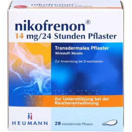 NIKOFRENON 14 mg/24 uur transdermale pleister, 28 stuks