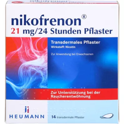 NIKOFRENON 21 mg/24 uur transdermale pleister, 14 stuks