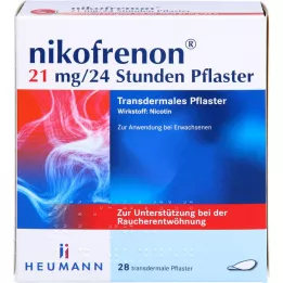 NIKOFRENON 21 mg/24 uur transdermale pleister, 28 stuks