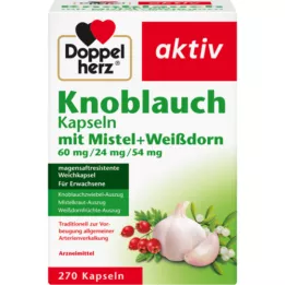 DOPPELHERZ Knoflookcapsule met maretak+ meidoorn 60/24/54 mg, 270 st