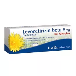 Levocetirizine bèta 5 mg filmomhulde tabletten, 50 stuks