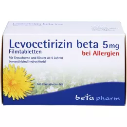 LEVOCETIRIZIN bèta 5 mg filmomhulde tabletten, 100 st